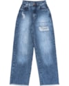 Calça Jeans Feminina Cereja Rosa Wide Leg-dcac7801-647a-4293-a17b-b0e546d4849a