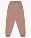 Calça Jogger Feminina em Moletinho Rústico - Cereja Rosa - Aveia-28bfb5c5-761d-465e-8cca-939fc399e109