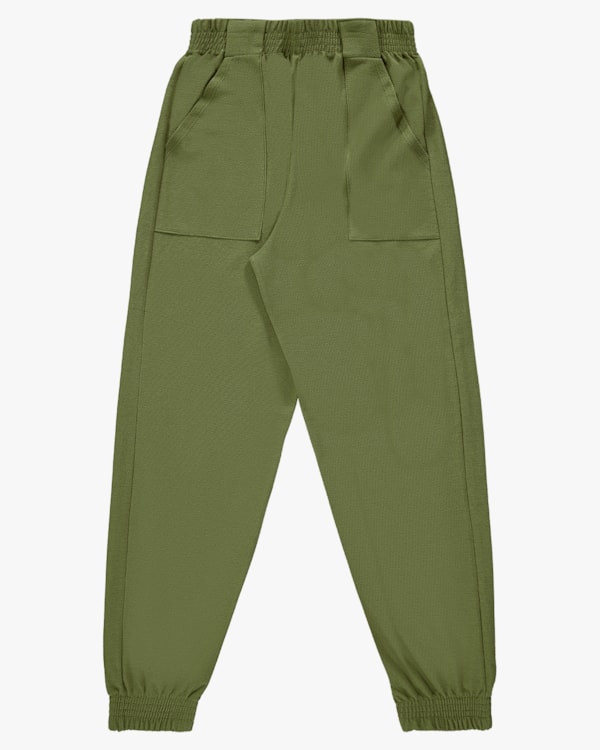 Calça Jogger Feminina em Moletinho Rústico - Cereja Rosa - Oliveira P