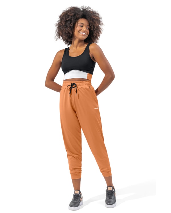 Calça Jogger Fitness Feminina Cereja Rosa