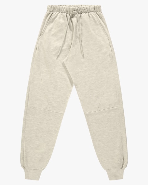 Calça Jogger Juvenil Masculina em Moletinho com Bolso- BaseD - Mescla
