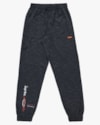 Calça Jogger Juvenil Masculina em Moletinho Estampa Barra - BaseD - Preto-7eed229a-1599-4516-82fd-452cf1fcf6d1