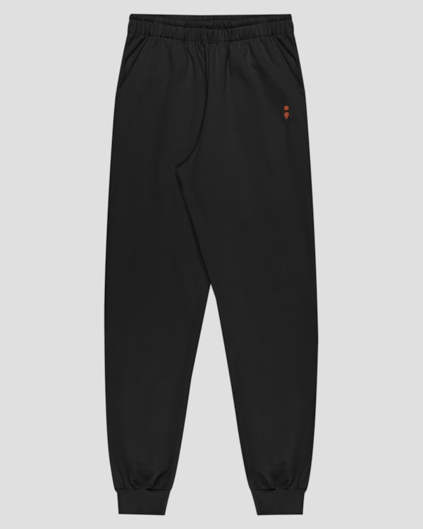 Calça Jogger Juvenil Masculina em Moletom - BaseD - Preto