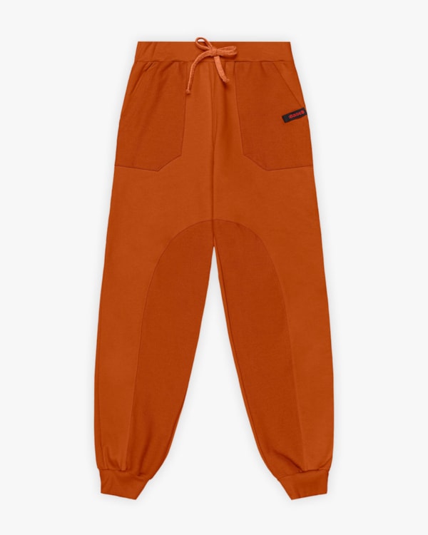 Calça Jogger Masculina Juvenil com Recortes em Moletinho - BaseD - Inca