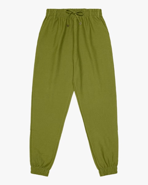 Calça Jogger Plus Size em Moletinho Cereja Rosa