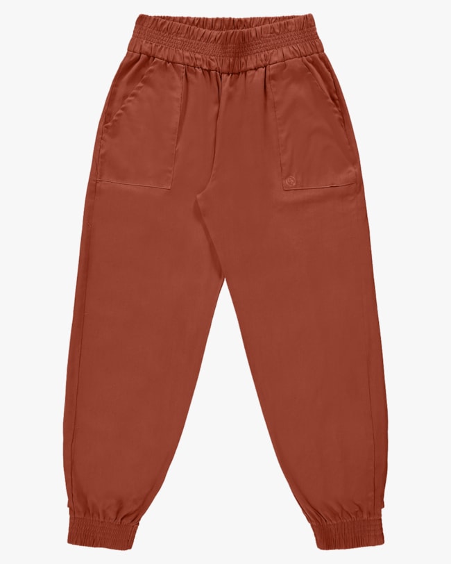 Calça Jogger Plus Size em Viscose Linho - Cereja Rosa - Cerâmica-be23a176-e73d-4a73-8222-f54352d839f5