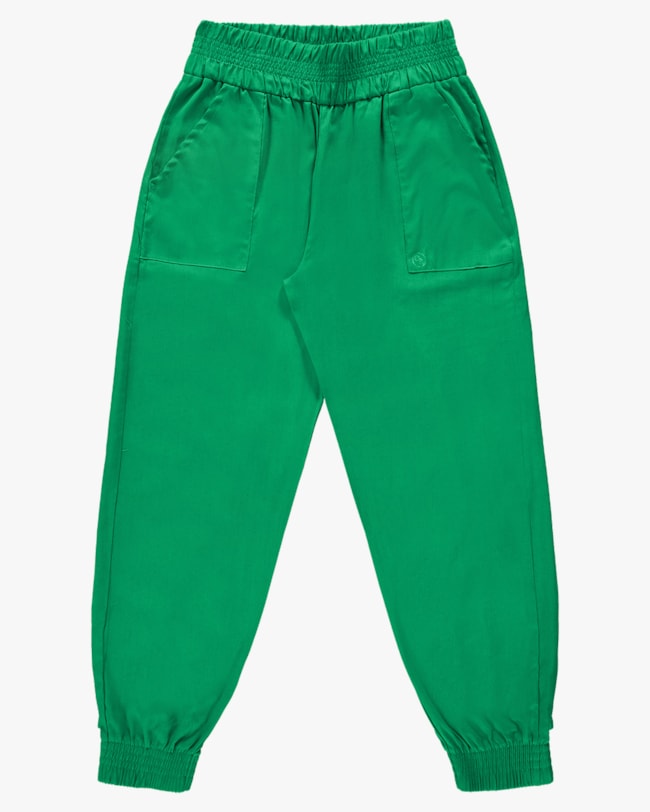 Calça Jogger Plus Size em Viscose Linho - Cereja Rosa - Folha-db910670-7eab-4f2f-880c-e0ff0e190e7a