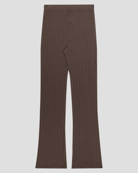 Calça Juvenil Feminina em Cotton Canelado - BaseD - Marrom