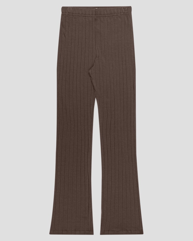 Calça Juvenil Feminina em Cotton Canelado - BaseD - Marrom-f0547813-87a8-45b7-ac0c-1b764a59cc03