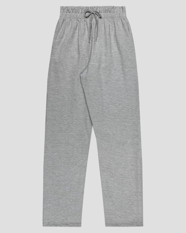 Calça Juvenil Feminina em Moletom com Bolso - BaseD - Mescla