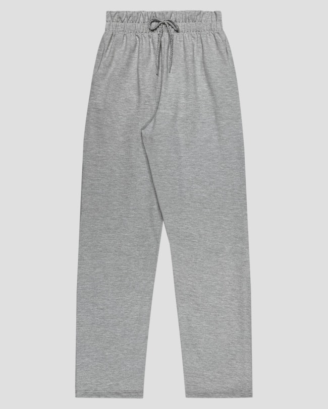 Calça Juvenil Feminina em Moletom com Bolso - BaseD - Mescla-104afde0-07b8-4b36-aa1d-27e61d5189e7