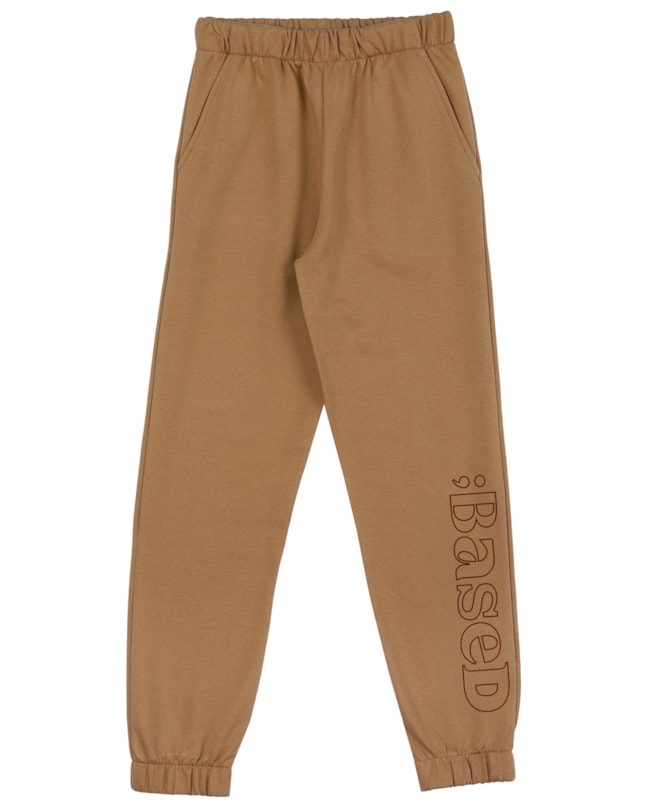 Calça Juvenil Masculino em Moletom com Bolsos BaseD - Gengibre-fd8c80cf-3d20-4b05-a0c5-e8ba27d04910
