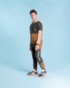 Calça Juvenil Masculino em Moletom com Recortes BaseD - Dark Mescla-518a4b8f-a65c-4ef5-ac5b-44d5659659cb