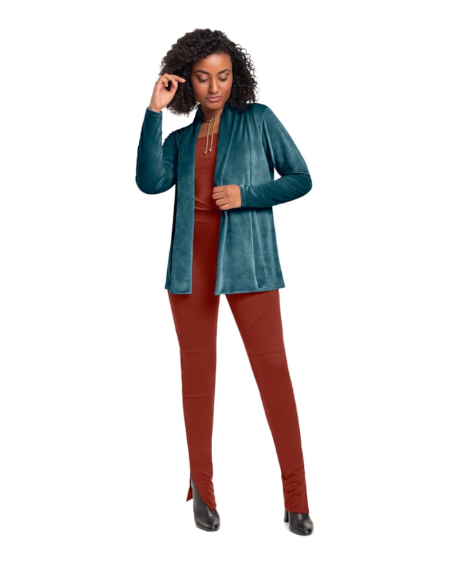 Calça Legging em Malha Montaria Cereja Rosa - Marrom-38d5407e-2f76-4536-9073-35d70b536af1