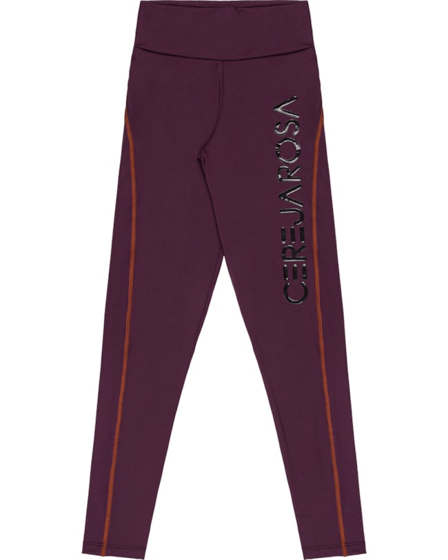 Calça Legging Fitness Feminina Cereja Rosa Cós Alto-bf502c56-f479-4da8-8bbf-1296e5a5d627