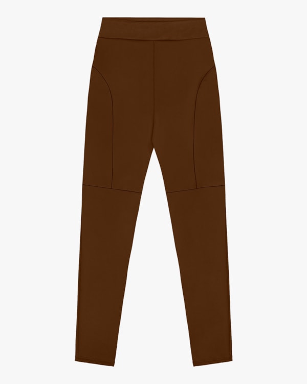 Calça Legging Plus Size em Cirrê Peluciado Cereja Rosa Chocolate