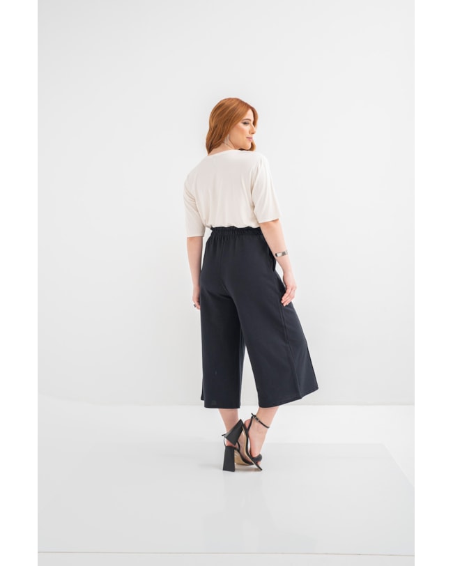 Calça Pantacourt em Moletinho Cereja Rosa-1b96561c-5e79-4561-a412-59dafacd0e9f
