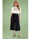 Calça Pantacourt em Moletinho Cereja Rosa-92269adf-c373-4d7e-830f-ec5b970b30d4