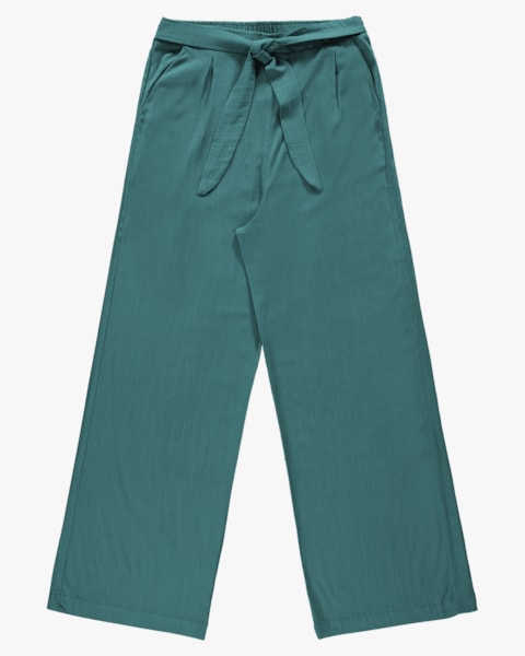 Calça Pantalona em Viscose com Cinto - Cereja Rosa - Miami