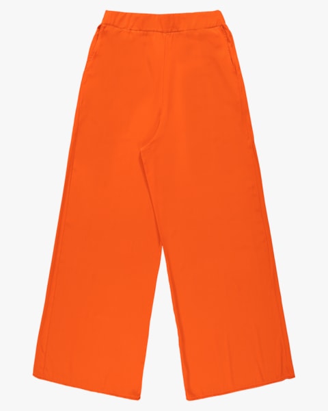 Calça Pantalona Plus Size em Viscose - Cereja Rosa - Ginger