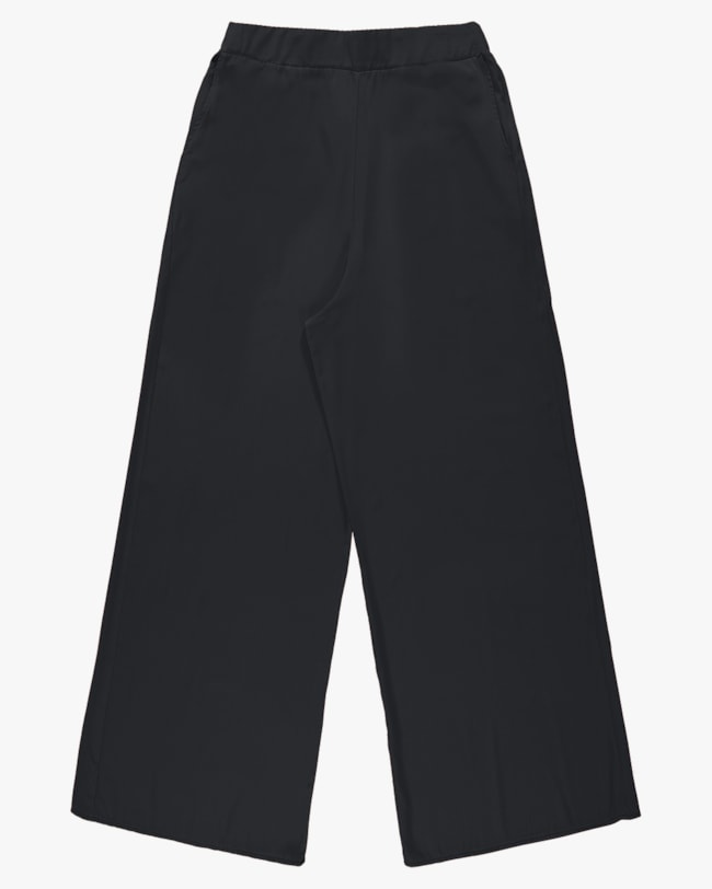 Calça Pantalona Plus Size em Viscose - Cereja Rosa - Preto-a23541e5-ea60-4437-8c39-7398dd084bfb