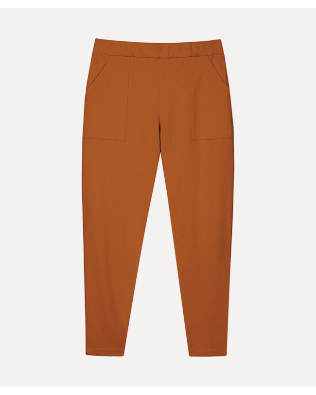 Calça Reta Feminina Plus Size em Moletinho - Cereja Rosa - Inca-1665a518-304f-4a52-ab11-fc17980d1628