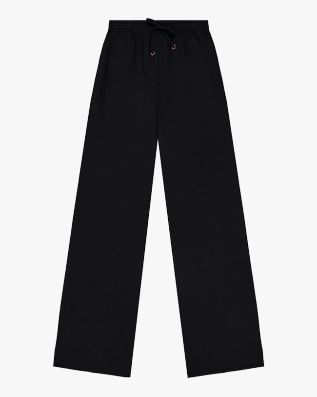 Calça Wide Leg em Moletom Cereja Rosa Preto-16ab45fb-4fb2-4940-8e2c-23493a0f9db0