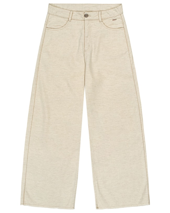 Calça Wide Leg em Sarja e Linho Cereja Rosa-35663eb3-ea82-4fc6-bbfc-9e39d071f1f5