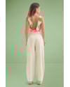 Calça Wide Leg em Sarja e Linho Cereja Rosa-d759a5d2-89ee-47fd-ac5c-1c587f2794a3