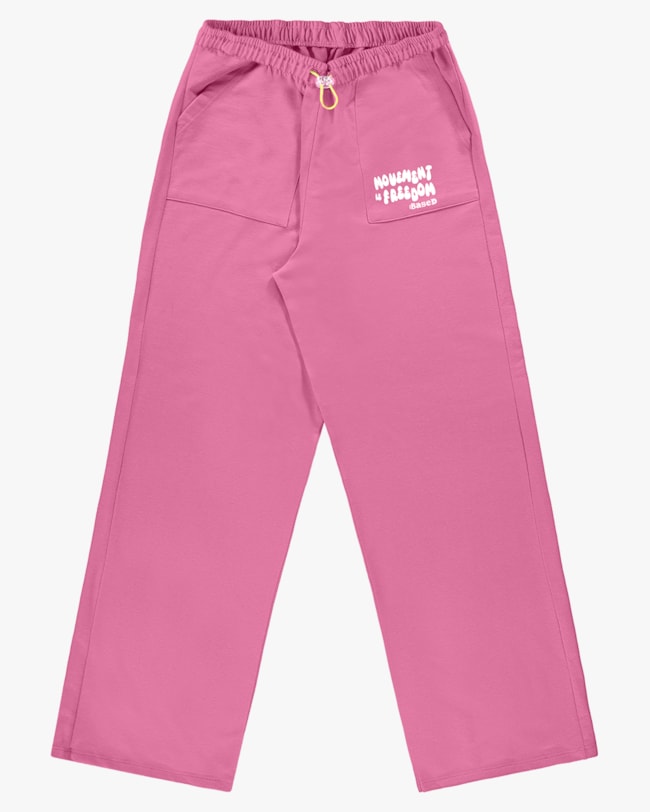 Calça Wide Leg Juvenil em Moletinho com Elástico Ajustável - BaseD - Blossom-58fffe95-29f6-4bf7-97a7-91957ec323b6