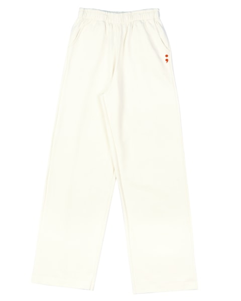 Calça Wide Leg Juvenil em Moletom BaseD - Natural