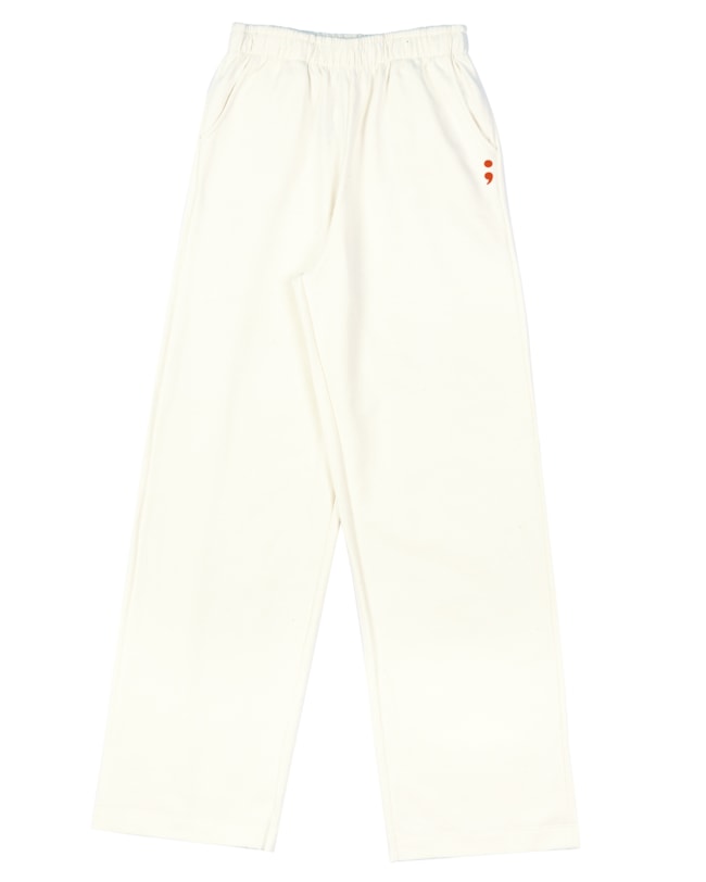 Calça Wide Leg Juvenil em Moletom BaseD - Natural-d8f0b764-b733-4084-addf-da55e33dcfd5