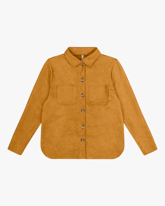 Camisa Feminina Aveludado Cereja Rosa Camel-b65aaaba-eb0b-4922-947b-d19ffbadad3c