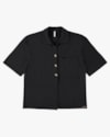 Camisa Feminina Manga Curta em Viscose - Cereja Rosa - Preto P-f22e8eb0-73cf-4ea6-a5f9-10df696f241c