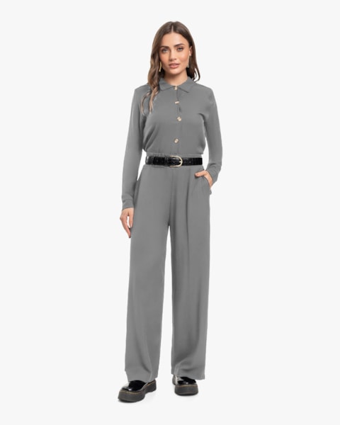 Camisa Feminina Manga Longa em Viscose - Cereja Rosa - Silver