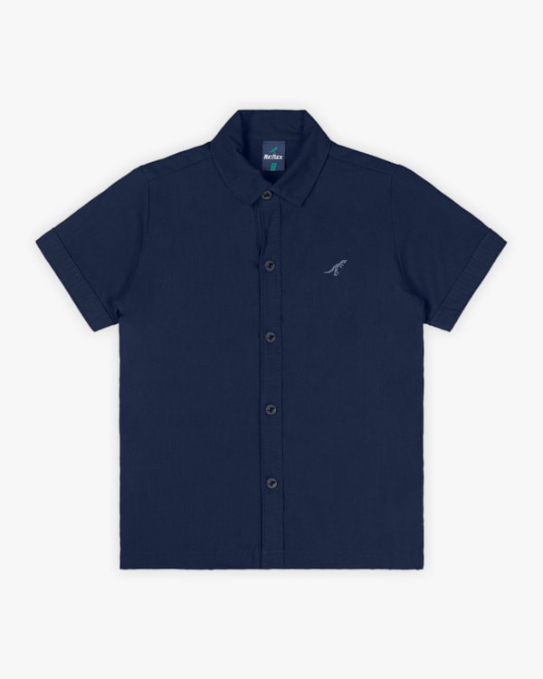 Camisa Infantil Masculino em Viscose Linho - ReiRex - Noturno