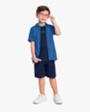 Camisa Infantil Menino em Viscose Linho - ReiRex - Royal-a1716224-c1b4-4c97-a9be-240808da1348
