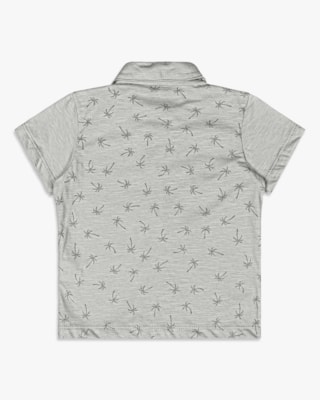 Camisa Infantil Menino Manga Curta Estampada - ReiRex - Elegance