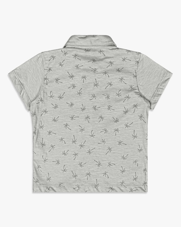 Camisa Infantil Menino Manga Curta Estampada - ReiRex - Elegance