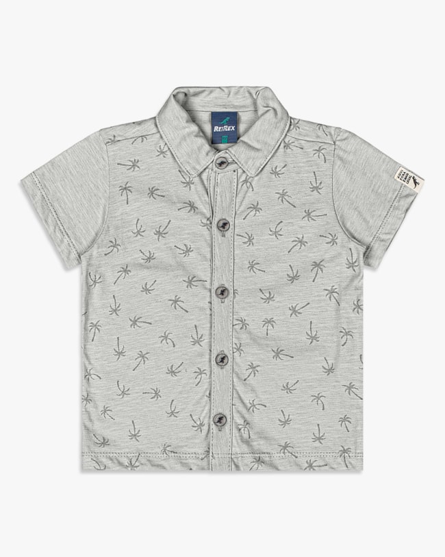 Camisa Infantil Menino Manga Curta Estampada - ReiRex - Elegance-ecc5860a-4dbc-4b65-8414-fd798512b26b