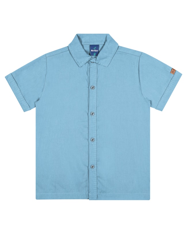 Camisa Infantil Menino ReiRex Celeste-8ba8bcb6-5a0a-42ed-9370-a70bfe2ca8e8