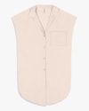 Camisa Long Feminina em Viscose Linho - Cereja Rosa - Areia-G-9ef9d57b-bc08-4662-a08f-b50d058c2974