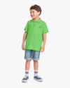Camisa Polo Básica Infantil Menino em Meia Malha - ReiRex - Pistache-b0ab6844-22a6-4681-a8dc-4243db69a062