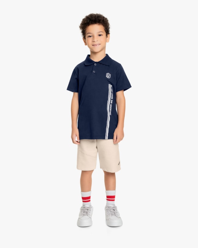 Camisa Polo Infantil Masculina em Meia Malha - Reirex - Oxford-df21ea91-417f-4813-ab5a-76824e3874e1