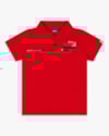Camisa Polo Infantil Menino com Estampa Relevo - ReiRex - Tomato-96e21dae-d540-43a2-8a80-9acd89f7fc44