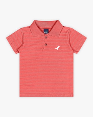 Camisa Polo Infantil Menino em Algodão - ReiRex - Lagosta