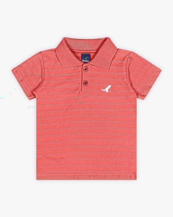 Camisa Polo Infantil Menino em Algodão - ReiRex - Lagosta