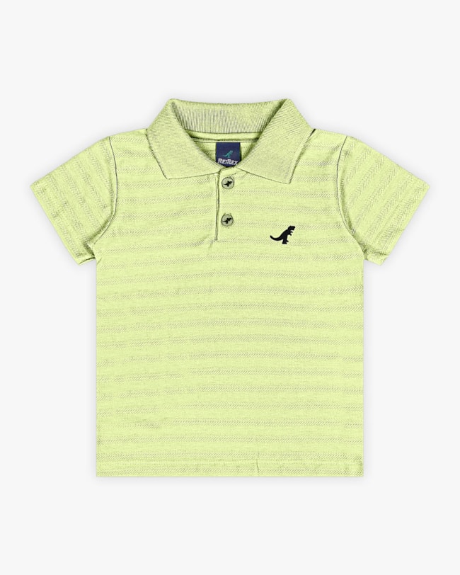 Camisa Polo Infantil Menino em Algodão - ReiRex - Matcha-415e7a18-949b-424d-b9a2-7422656b1ac3