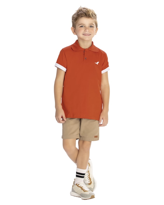 Camisa Polo Menino ReiRex Básica - POLEN-a2a22a6d-9031-4b41-968e-2e89d1fb22b2