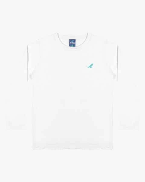 Camiseta Básica Infantil em Meia Malha ReiRex Branco